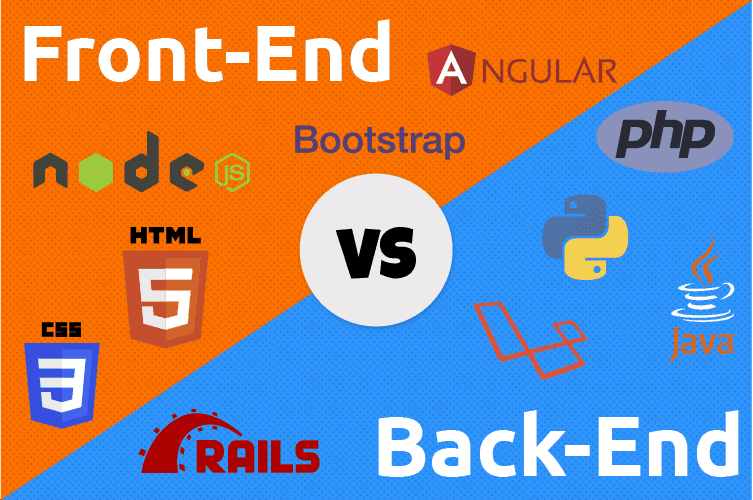 The difference between front-end and back-end developers