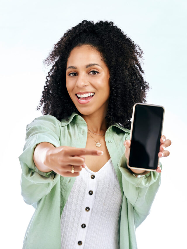 phone-screen-woman-portrait-and-hand-pointing-in-2023-11-27-05-21-18-utc